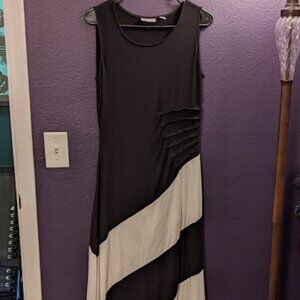 New York and Co. Black and White Maxi Dress Size Medium